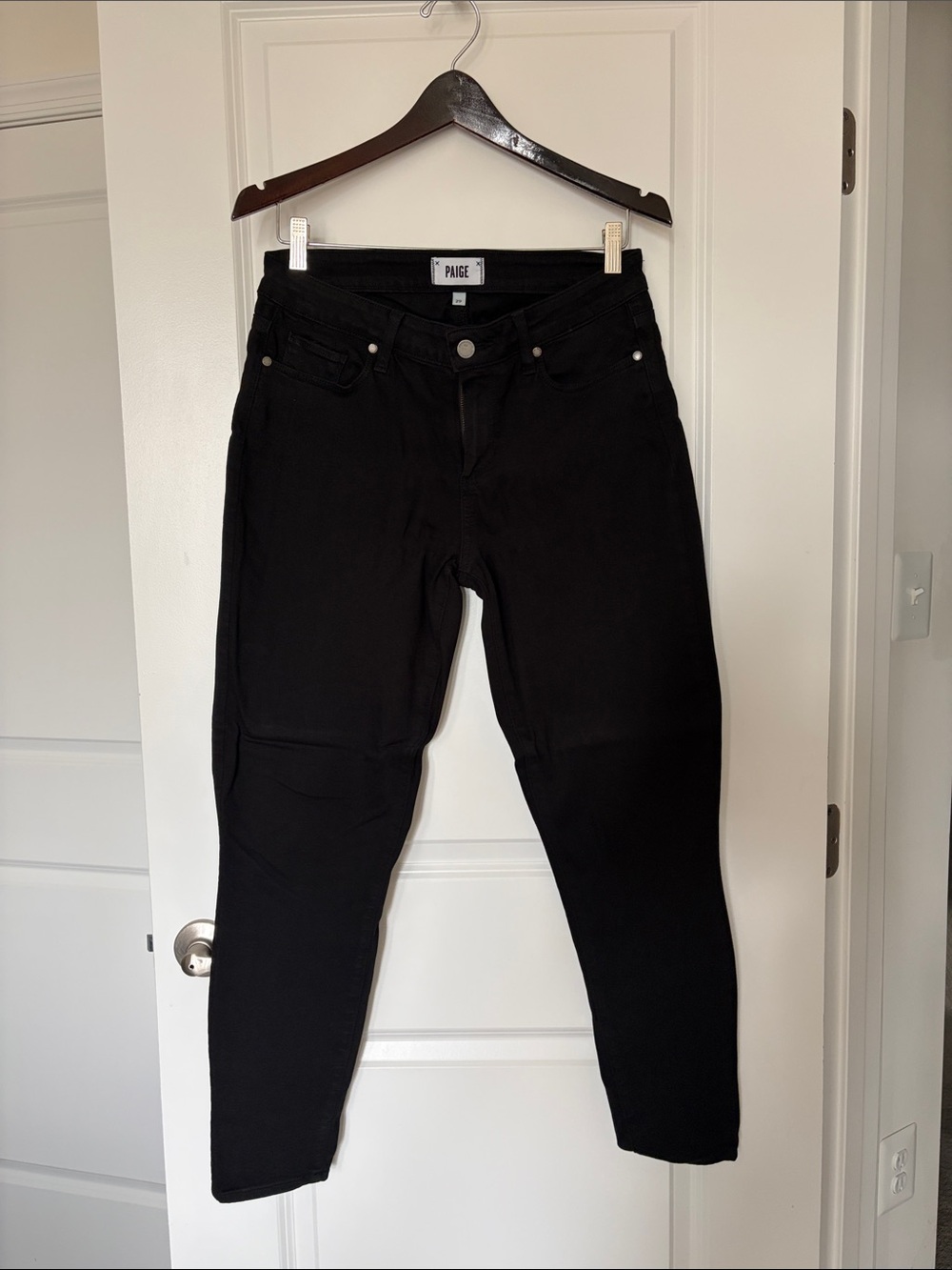 PAIGE Black Skinny High-Rise Women's Jeans